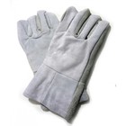 Перчатки спилковые, утолщённые, для садовых и строительных работ, с манжетой, размер 10, Сибртех - Фото 2