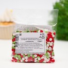 Посыпка кондитерская "Новый год" декоративная Конфетти (красное, белое, зеленое), 50 г - фото 23103898