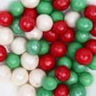 Посыпка кондитерская "Новый год" в цветной глазури (зеленый, красный, белоснежный) 12-13 мм, 50 г - Фото 2