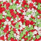 Посыпка кондитерская "Новый год" декоративная Звездочки (зеленые, красные, белые) 50 г - Фото 2