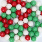 Посыпка кондитерская "Новый год" в цветной глазури (зеленый, красный, белоснежный) 6-8 мм, 20 г - Фото 2