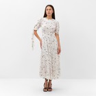 Платье женское MIST Flower миди, р.44, белый - фото 11015285