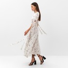 Платье женское MIST Flower миди, р.48, белый - фото 25352158