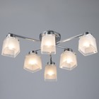 Люстра "Ариэль" 6х60Вт Е27 хром 66х66х20см Ritter - фото 22842245