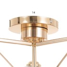 Люстра "Арлетт" 3х60Вт Е27 золото 54х54х26см Ritter 9912765