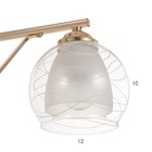 Люстра "Арлетт" 3х60Вт Е27 золото 54х54х26см Ritter 9912765