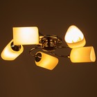 Люстра "Батист" 5х60Вт Е27 хром 55х55х15см Ritter - фото 22825286