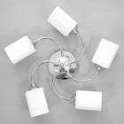 Люстра "Батист" 5х60Вт Е27 хром 55х55х15см Ritter - фото 22825287