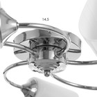 Люстра "Батист" 5х60Вт Е27 хром 55х55х15см Ritter - фото 22825288