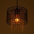 Люстра Ritter "Бастьен" 1х60Вт Е27 черный 20х20х90см - фото 22825300