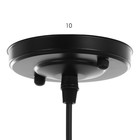 Люстра Ritter "Бастьен" 1х60Вт Е27 черный 20х20х90см - фото 22825301