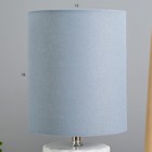 Настольная лампа "Бернард" 1х40Вт Е14 пр-1,6м белый/голубой 15х15х33см - Фото 3