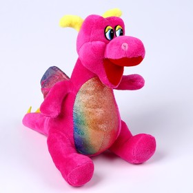 Мягкая игрушка "Дракон" 18 см, цвет розовый