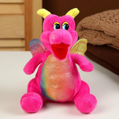 Мягкая игрушка «Дракон», 18 см, цвет розовый
