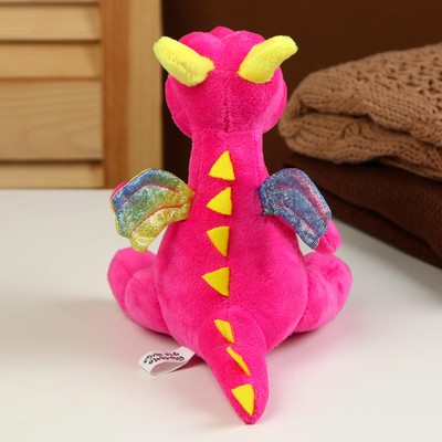 Мягкая игрушка «Дракон», 18 см, цвет розовый