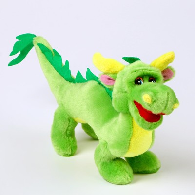 Мягкая игрушка «Дракон», 35 см, цвет зелёный