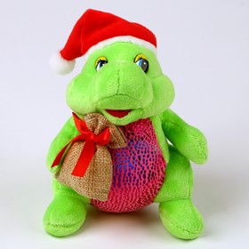 Мягкая игрушка "Дракон" новогодний, 15 см, цвет зеленый