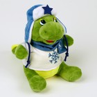Мягкая игрушка «Дракон», в кофте со снежинкой, 17 см, цвет зелёный - фото 5715085