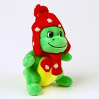 Мягкая игрушка «Дракоша», в красной шапке, 15 см, цвет зелёный - фото 320119129