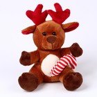 Мягкая игрушка «Олененок», новогодний, 15 см, цвет коричневый - Фото 5