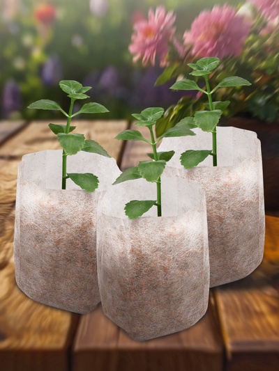 Пакет для рассады, 10.8×14.5 см, спанбонд, плотность 40 г/м², Greengo