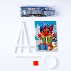 Новогодняя алмазная мозаика для детей с частичным заполнением на подставке «Дракончик», 10 х 15 см, картон - Фото 4
