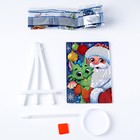 Алмазная мозаика на новый год для детей с частичным заполнением на подставке «С Новым Годом», 10 х 15 см, картон, новогодний набор для творчества - Фото 4