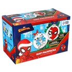 Ёлочные шары под раскраску на новый год, d=5.5 см, 2 шт., краски, набор для творчества - Фото 2