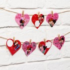 Гирлянда, интерьерное украшение «7 причин», 7 штук, 7×7 см - Фото 5