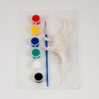 Набор для творчества «Раскрась аллозавра», краска 6 цветов по 2 мл, кисть - Фото 3