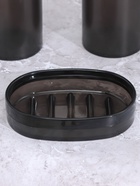 Аксессуары для ванной BARONESS Limpia, 3 предмета, стакан для зубных щёток, дозатор, мыльница, чёрные - Фото 2