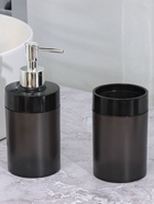 Аксессуары для ванной BARONESS Limpia, 3 предмета, стакан для зубных щёток, дозатор, мыльница, чёрные - Фото 3