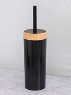 Набор для ванной комнаты BARONESS, 5 предметов, ведро для мусора, ёрш с подставкой, мыльница, дозатор, стакан, чёрный - Фото 5