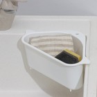 Держатель на раковину для кухонных мелочей BARONESS, 26×14×9 см, цвет белый - Фото 1