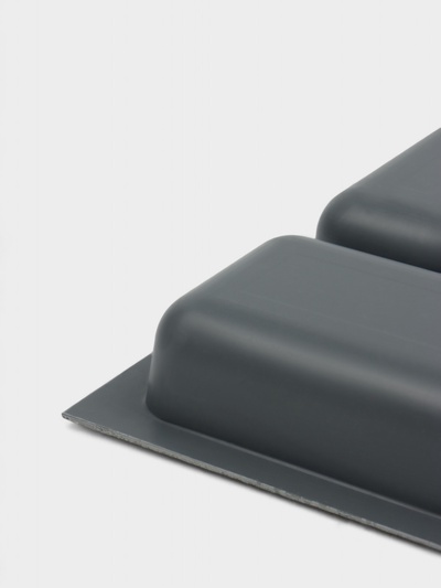 Лоток для столовых приборов BARONESS, 36×20×5 см, 4 отделения, пластик, серый