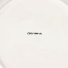 Тарелка фарфоровая обеденная Доляна «Дракоша», d=25,5 см, цвет белый - Фото 4