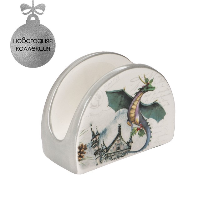 Салфетница Доляна «Дракоша», 9,5×4,5×7 см - Фото 1