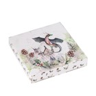 Блюдо сервировочное Доляна «Дракоша», 20×20×2,3 см, цвет белый - Фото 8