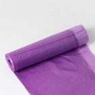 Мешки для мусора с завязками Доляна Overlap, 60 л, 60×64 см, 15 мкм, ПНД, 10 шт., цвет фиолетовый - Фото 5