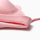 Шапка-мишка для девочки, цвет пудра, размер 46-50 - фото 24259534