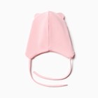 Шапка-мишка для девочки, цвет пудра, размер 46-50 - фото 24259535