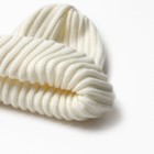 Шапка для девочки, цвет молочный, размер 52-56 - фото 22864827