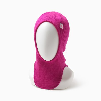 Шапка-шлем для девочки, размер 46-50, малиновая