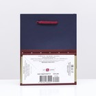 Пакет подарочный "Горох на красном" 11,5 х 14,5 х 6,5 см - Фото 2
