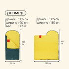 Спальный мешок maclay camping comfort cold, одеяло, 4 слоя, левый, 185х90 см, -10/+5°С - Фото 3