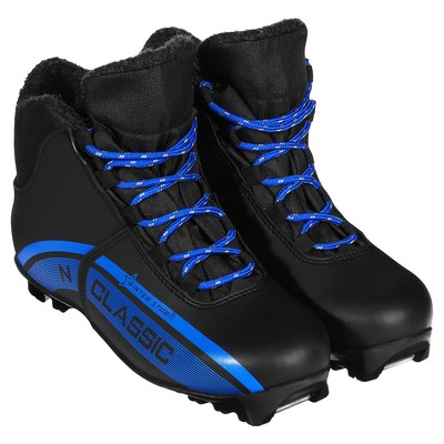 Ботинки лыжные Winter Star classic, NNN, р. 38, чёрные, синие