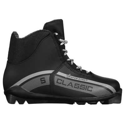 Ботинки лыжные Winter Star classic, SNS, р. 44, чёрные, серые