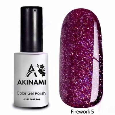 Гель-лак Akinami Fireworks №05, 9 мл