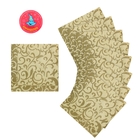 Салфетки бумажные (набор 20 шт.) 33×33 см «Завитки» - Фото 2