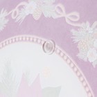 Блюдо стеклянное 2-х ярусное Доляна «Пуансеттия», d=25/20 см - фото 22768117